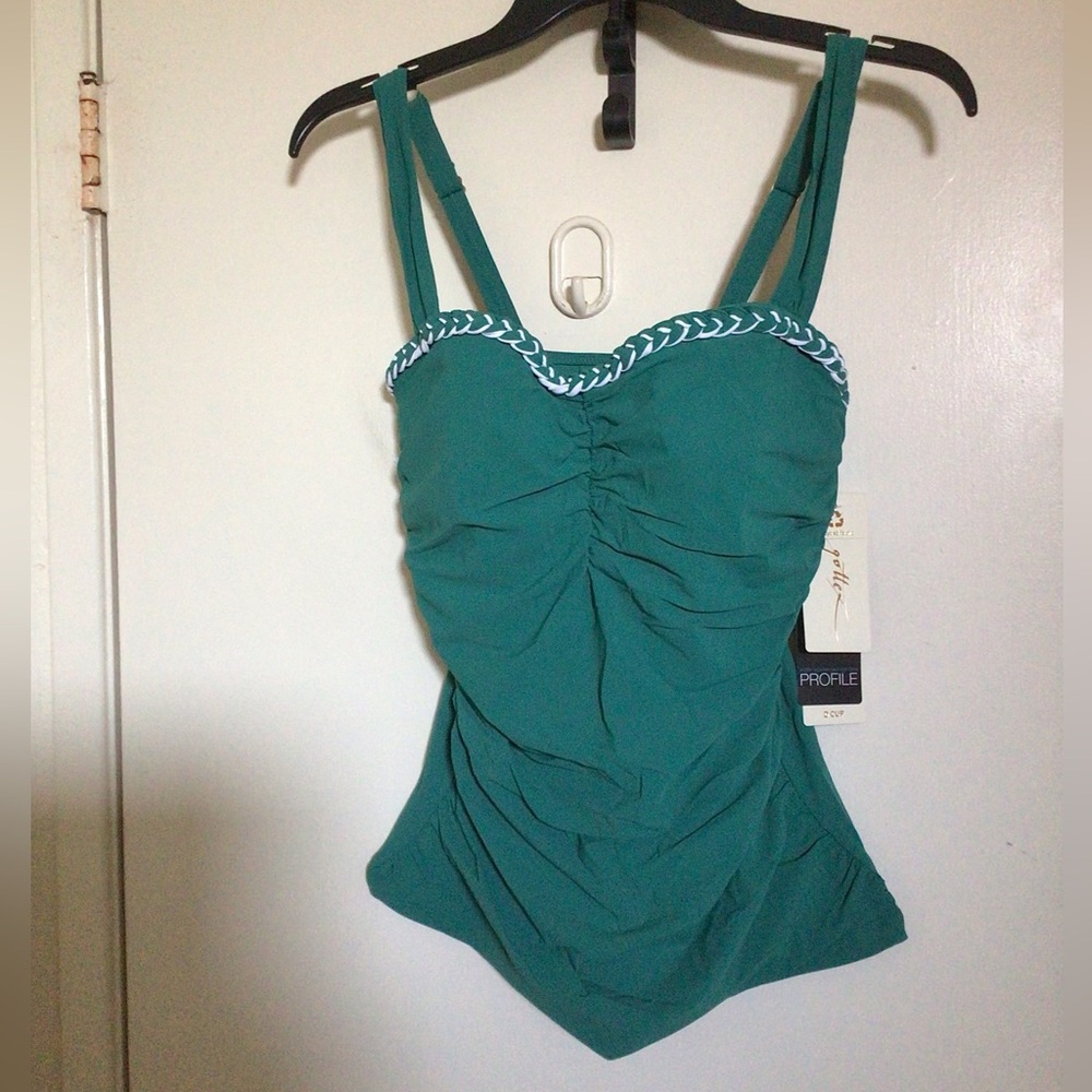 Profile by Gottex D-Cup Tankini Top NWT